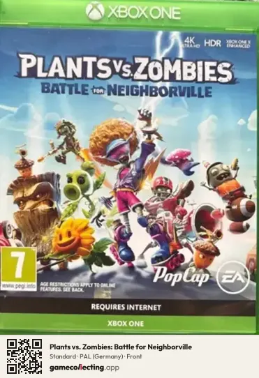 Plants vs. Zombies: Battle for Neighborville Xbox One, Germany box front