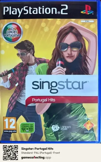 Singstar: Portugal Hits PlayStation 2, Portugal box front