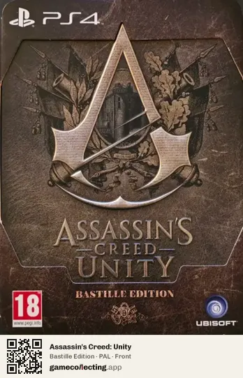 Assassin's Creed: Unity PlayStation 4, PAL box front