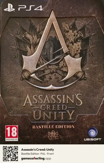 Assassin's Creed: Unity PlayStation 4, PAL box front