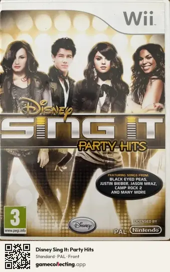 Disney Sing It: Party Hits Nintendo Wii, PAL box front