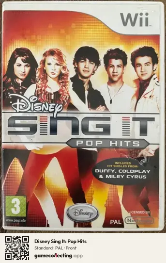 Disney Sing It: Pop Hits Nintendo Wii, PAL box front
