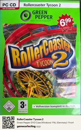 RollerCoaster Tycoon 2 Computer, Germany box front