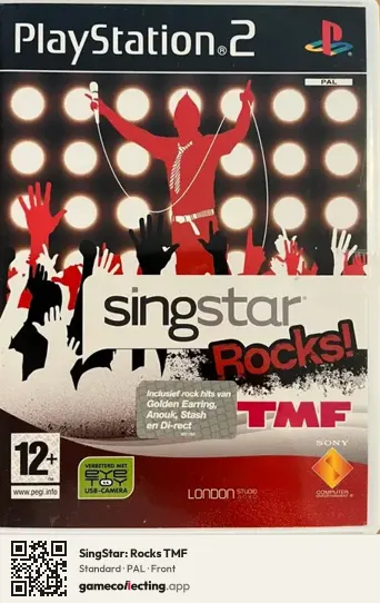 SingStar: Rocks TMF PlayStation 2, PAL box front