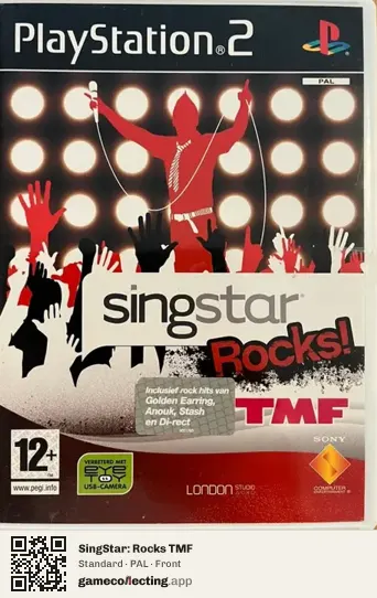 SingStar: Rocks TMF PlayStation 2, PAL box front