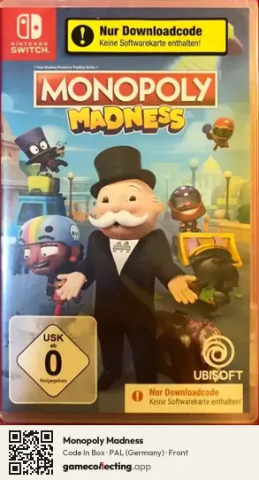 Monopoly Madness Nintendo Switch, Germany box front
