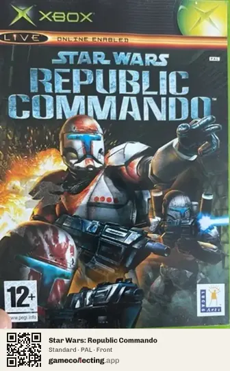 Star Wars: Republic Commando Xbox, PAL box front
