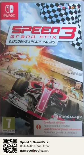 Speed 3: Grand Prix Nintendo Switch, PAL box front