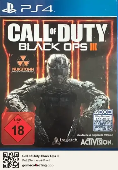 Call of Duty: Black Ops III PlayStation 4, Germany box front