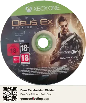 Deus Ex: Mankind Divided Xbox One, PAL disc