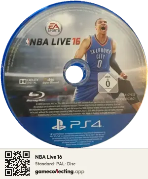 NBA Live 16 PlayStation 4, PAL disc