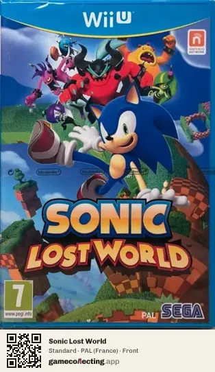 Sonic Lost World Nintendo Wii U, France box front