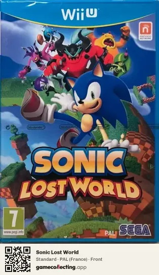 Sonic Lost World Nintendo Wii U, France box front