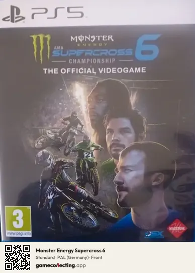 Monster Energy Supercross 6 PlayStation 5, Germany box front