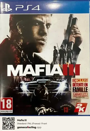 Mafia III PlayStation 4, France box front