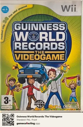 Guinness World Records: The Videogame Nintendo Wii, PAL box front