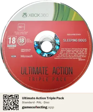 Ultimate Action Triple Pack Xbox 360, PAL disc