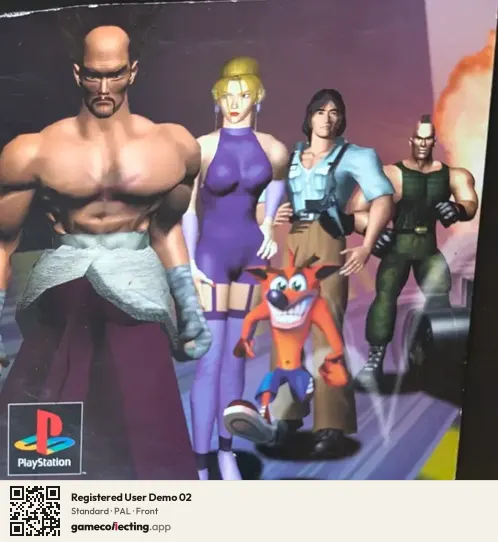 Registered User Demo 02 PlayStation, PAL box front