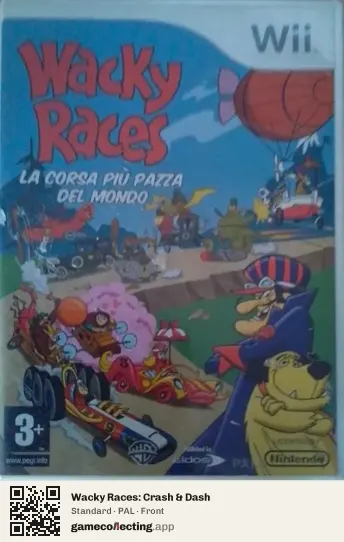 Wacky Races: Crash & Dash Nintendo Wii, PAL box front