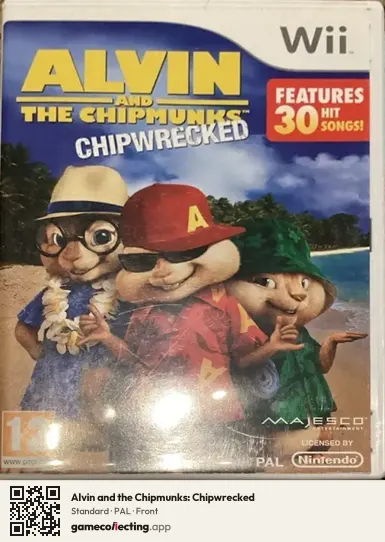 Alvin and the Chipmunks: Chipwrecked Nintendo Wii, PAL box front