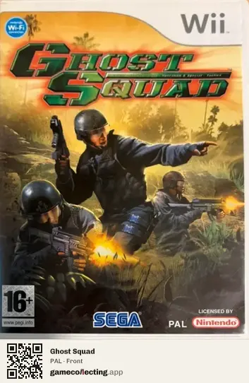 Ghost Squad Nintendo Wii, PAL box front
