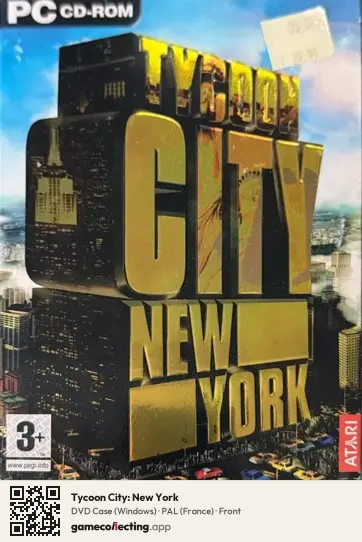 Tycoon City: New York Computer, France box front