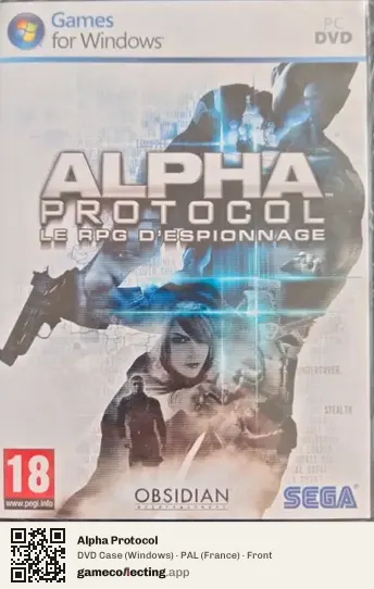 Alpha Protocol Computer, France box front