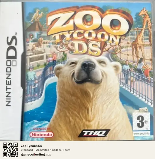 Zoo Tycoon DS Nintendo DS, United Kingdom box front