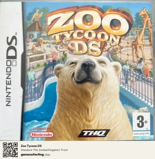 Zoo Tycoon DS Nintendo DS, United Kingdom box front