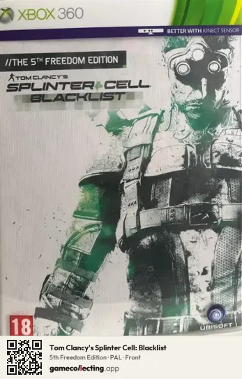 Tom Clancy's Splinter Cell: Blacklist Xbox 360, PAL box front