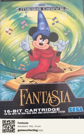 Fantasia Sega Mega Drive / Genesis, PAL box front