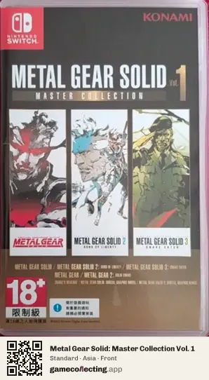 Metal Gear Solid: Master Collection Vol. 1 Nintendo Switch, Asia box front