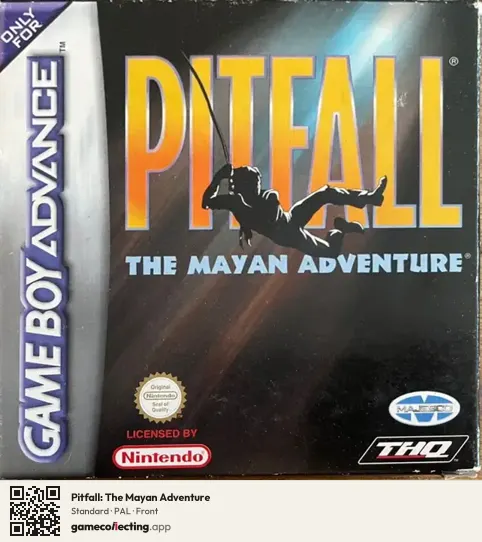 Pitfall: The Mayan Adventure Game Boy Advance, PAL box front