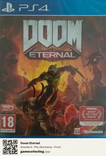 Doom Eternal PlayStation 4, Germany box front