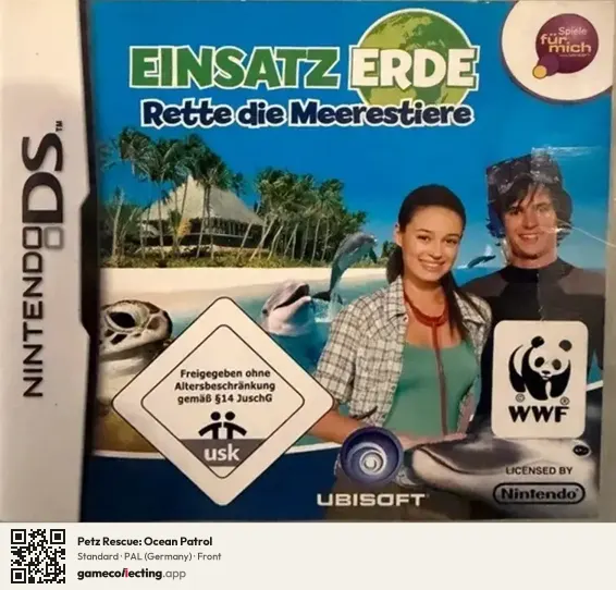 Petz Rescue: Ocean Patrol Nintendo DS, Germany box front