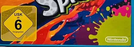 Splatoon, the USK square on its front