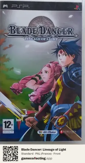 Blade Dancer: Lineage of Light PlayStation Portable, France box front