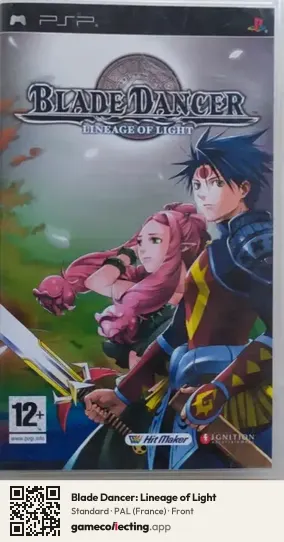 Blade Dancer: Lineage of Light PlayStation Portable, France box front