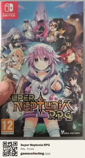 Super Neptunia RPG Nintendo Switch, PAL box front