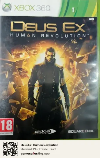 Deus Ex: Human Revolution Xbox 360, France box front