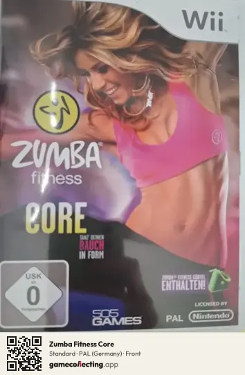Zumba Fitness Core Nintendo Wii, Germany box front