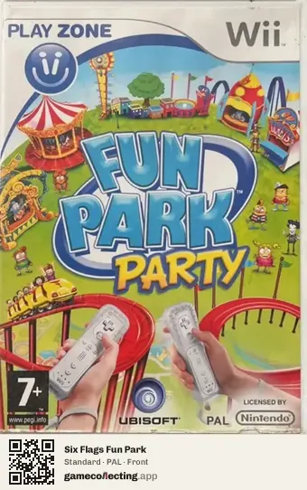 Six Flags Fun Park Nintendo Wii, PAL box front