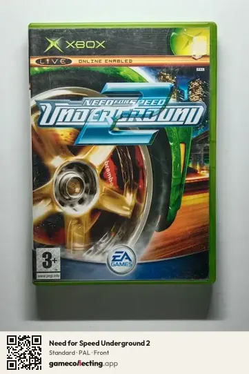 Need for Speed Underground 2 Xbox, PAL box front