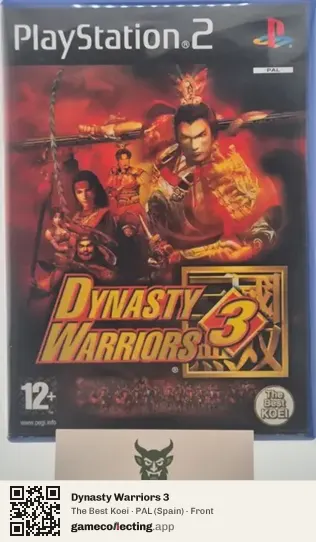 Dynasty Warriors 3 PlayStation 2, Spain box front