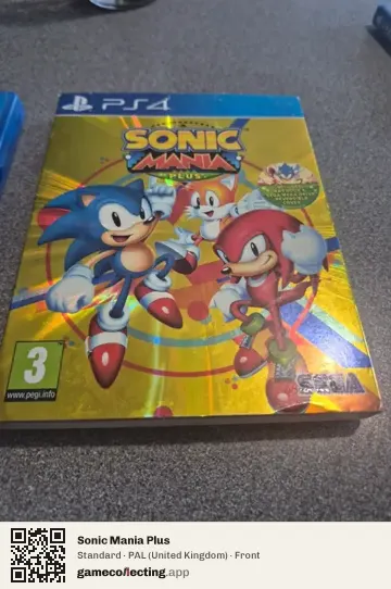 Sonic Mania Plus PlayStation 4, United Kingdom box front