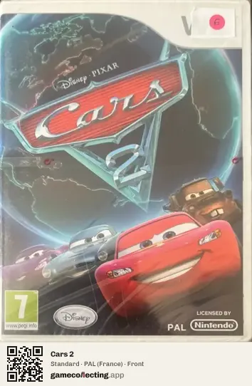 Cars 2 Nintendo Wii, France box front