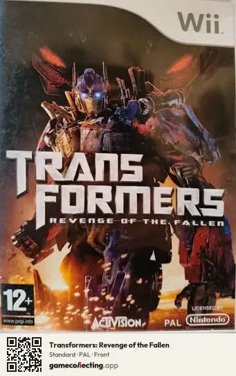 Transformers: Revenge of the Fallen Nintendo Wii, PAL box front