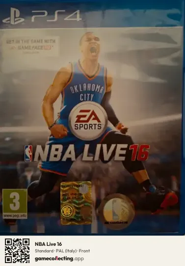 NBA Live 16 PlayStation 4, Italy box front