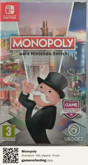 Monopoly Nintendo Switch, Spain box front