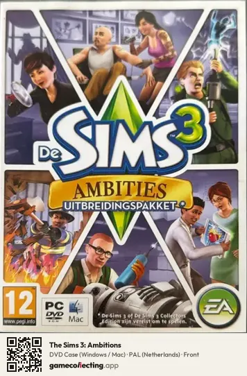 The Sims 3: Ambitions Computer, Netherlands box front